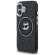 Dėklas Karl Lagerfeld IML Choupette Head Logo iPhone 16 MagSafe, juodas