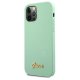 Guess Silicone Vintage dėklas, skirtas Apple iPhone 12 Pro Max, žalias