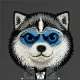 Nimmy Cool&Cute 2.0 Wolf Case for iPhone 17 Pro Max, Black