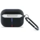 BMW Curved Lines dėklas ausinėms Apple AirPods Pro 3 su karabinu, juodas