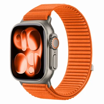 Tech-Protect NylonLoop strap for Apple Watch 44/45/46/49 mm, orange