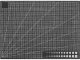 Double-sided self-healing cutting mat for modeling A2, 45x60 cm, black