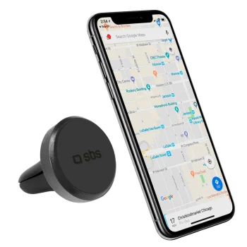 Sbs magnetinis automobilinis telefono laikiklis į ventiliacijos groteles, juodas