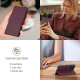 Samsung Galaxy A36 ( SM-A366E / DS ) Tech-Protect Wallet Book Case Cover, Burgundy