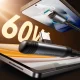 Joyroom EnjoyX S-A56 90° USB-C į USB-C laidas 60W 1.2m, juodas