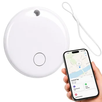 Bluetooth GPS sekiklis raktams ir daiktams (iOS FindMy), baltas