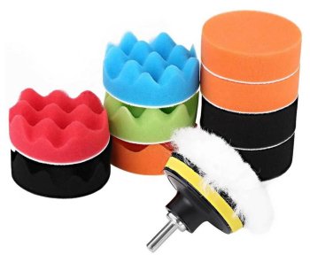 12 Dalių Poliravimo Kempinių Rinkinys 80mm su M10 Adapteriu