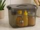Dėžė daiktams laikyti su dangčiu ir rankena, 20 l, juoda