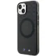 BMW dėklas Pattern MagSafe skirtas iPhone 14 Plus / 15 Plus, pilkas
