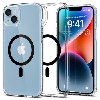 Spigen Ultra Hybrid Mag dėklas iPhone 14 Plus telefonui, Clear Black