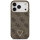 Guess 4G Triangle Logo MagSafe dėklas iPhone 17 Pro / 18 Pro, rudas