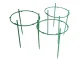 3-Ring Plant Support Cage for Potted and Garden Plants, Green