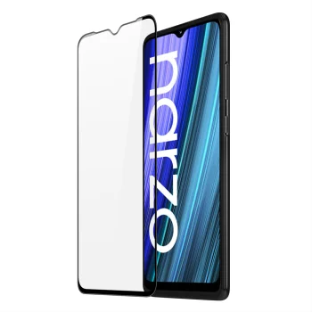 Apsauginis stiklas Dux Ducis 9D telefonui Realme Narzo 50A, 9H, juodas