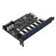 Orico ORICO-PVU3-7U-V1 PCI-E plėtros plokštė, 7x USB 3.0, juoda