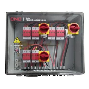 Saulės elektrinės DC paskirstymo dėžė PV Combiner Box 6in-6out IP66
