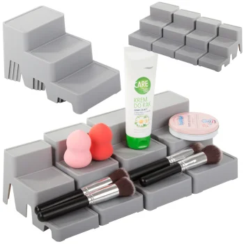 Modulinis plastikinė kosmetikos dėklas, 4 dalių