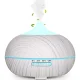 Electric Ultrasonic Air Humidifier / Diffuser / Aromatherapy - 400 ml, White Wood