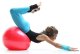 Gymnastic Exercise Ball with Pump 65cm, Red