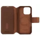 Decoded Leather Detachable Wallet MagSafe dėklas iPhone 16 Pro, rudas