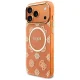 Guess IML Peony Dot MagSafe dėklas iPhone 17 Pro Max telefonui, oranžinis