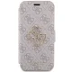 Guess 4G Metal Logo atverčiamas dėklas iPhone 15 Pro Max, rožinis