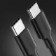 Ugreen US286 USB-C į USB-C laidas PD QC 3A 2m juodas