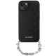 Karl Lagerfeld dėklas iPhone 14 telefonui Saffiano Monogram Chain, juodas