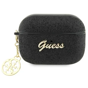 Guess 4G Glitter Flake Case for AirPods Pro 2 GUAP2GLGSHK, Black