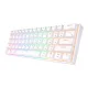 Mechaninė klaviatūra Royal Kludge RK61 RGB, Red Switch, balta