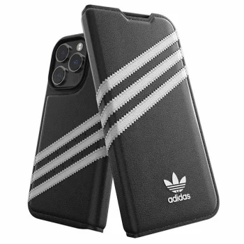 Atverčiamasis dėklas Adidas iPhone 14 Pro, juodas / baltas