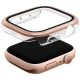 Uniq Voute dėklas su stiklu Apple Watch 10/11 46mm, rožinis auksas
