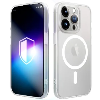 3MK Misty MagCase dėklas iPhone 15 Pro Max telefonui, baltas