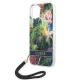 Guess Flower Strap dėklas skirtas iPhone 14 Plus, mėlynas