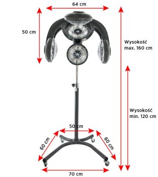 Profesionalus pastatomas plaukų klimazonas Gabbiano GL-505S, pilkas