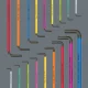Šešiakampių ir TORX raktų rinkinys Wera Big Pack Multicolour Set 1, 18 vnt.