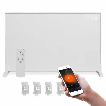 Infraraudonųjų spindulių šildymo skydelis 1200W, 60x120 cm, Wi-Fi, LED