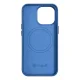 iCarer iPhone 14 Pro Max Litchi Premium Leather MagSafe Case, Light Blue