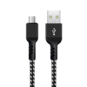 Maclean MCE473 microUSB laidas, Fast Charge 2.4A, 1m, juodas