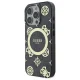 Guess dėklas iPhone 16 Pro Max telefonui IML Peony On 4G MagSafe, juodas