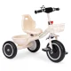 ECOTOYS vaikiškas triratukas su krepšeliais ir skambučiu, smėlio spalvos