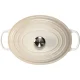 Ketaus troškintuvas Le Creuset Signature Oval 31 cm 6.3 l Meringue