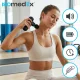 Mini masažinis pistoletas Isomedix, 2x 2500 mAh, 5 režimai, 4 antgaliai