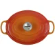 Ketaus troškintuvas Le Creuset Signature ovalus 27 cm 4.1 l Volcanic