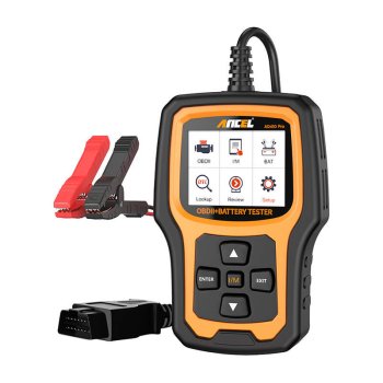 Ancel AD410 PRO „du viename“ OBD2 diagnostikos skeneris ir akumuliatoriaus testeris