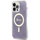 Guess dėklas iPhone 14 Pro Max telefonui 4G MagSafe, violetinis