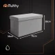 Ruhhy 00026131 Folding Storage Ottoman 76x38x38cm, Grey