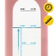 4FIZJO Glass Sports Water Bottle with Silicone Sleeve 750 ml, Pink