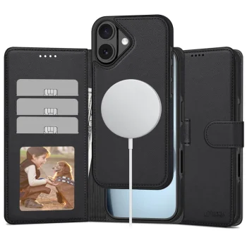 Tech-Protect Wallet MagSafe Phone Case Cover iPhone 17 - Matte Black