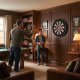Sisal Dartboard Set (46 cm) with 6 Metal Darts