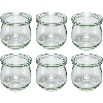 Konservavimo stiklainiai WECK Tulip 370 ml, 6 vnt. rinkinys